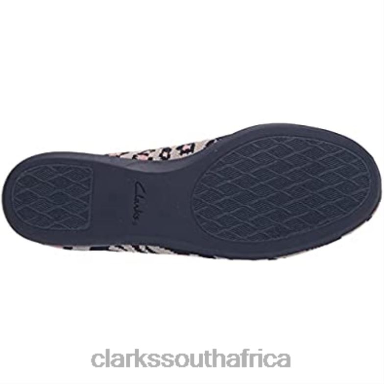Women's Carly Wish Ballet Flat Clarks Stone Combi 840401037 Women Clarks