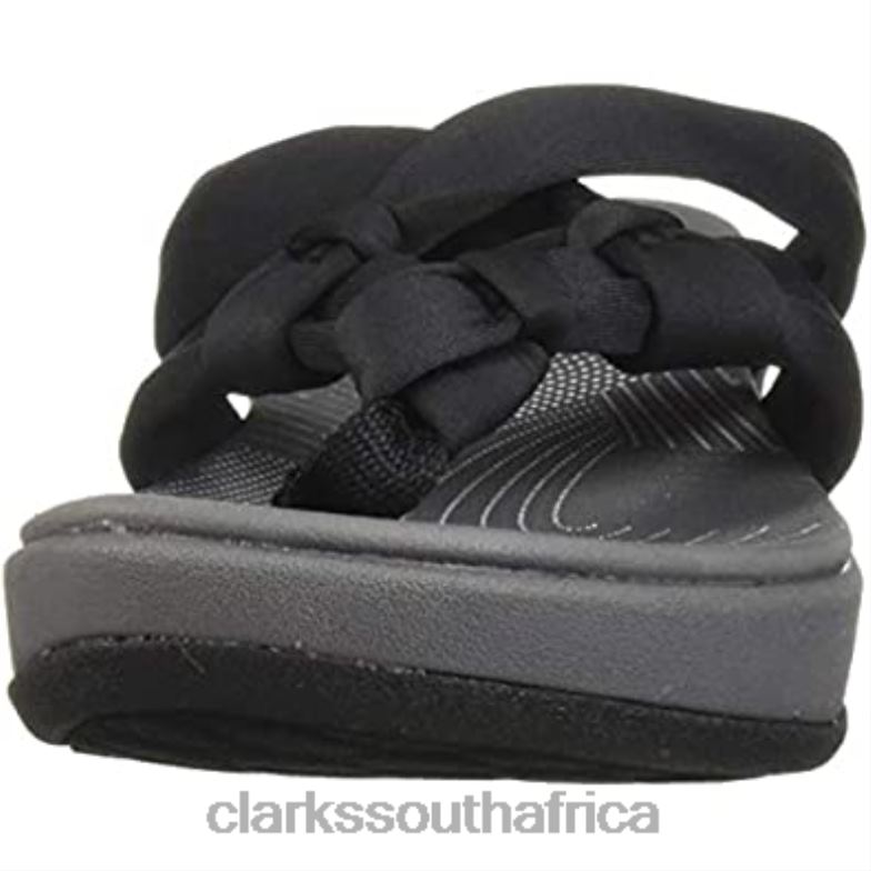 Women's Arla Jane Flip-Flop Clarks Black 84040725 Women Clarks Black