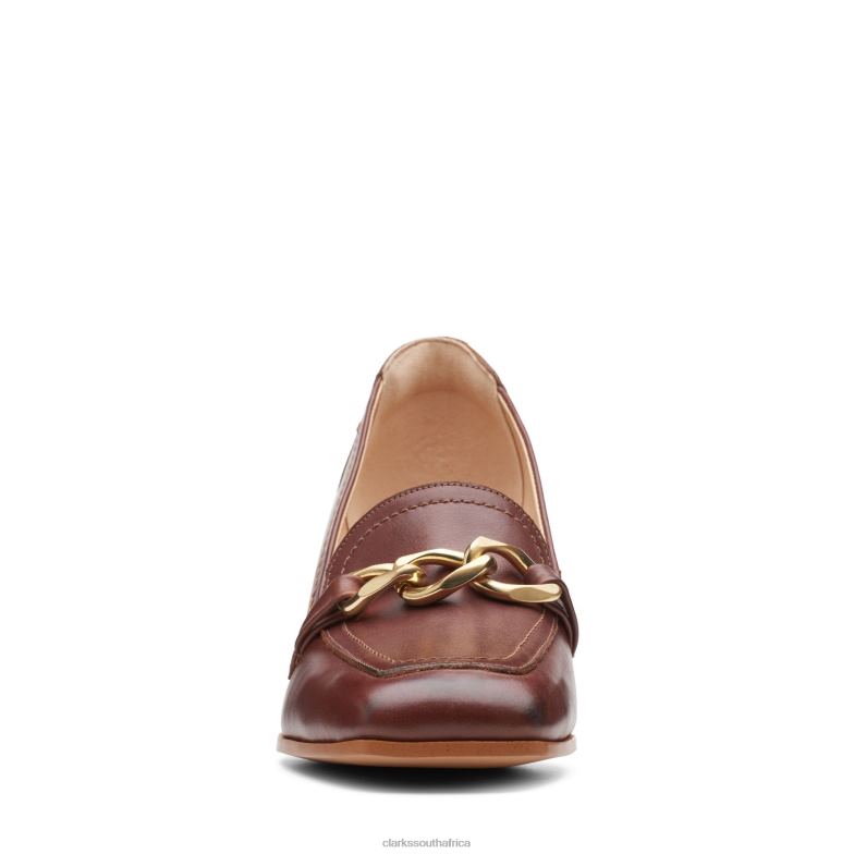 British Tan Lea Seren 55 Trim Clarks 840403044 Women Clarks British Tan Lea