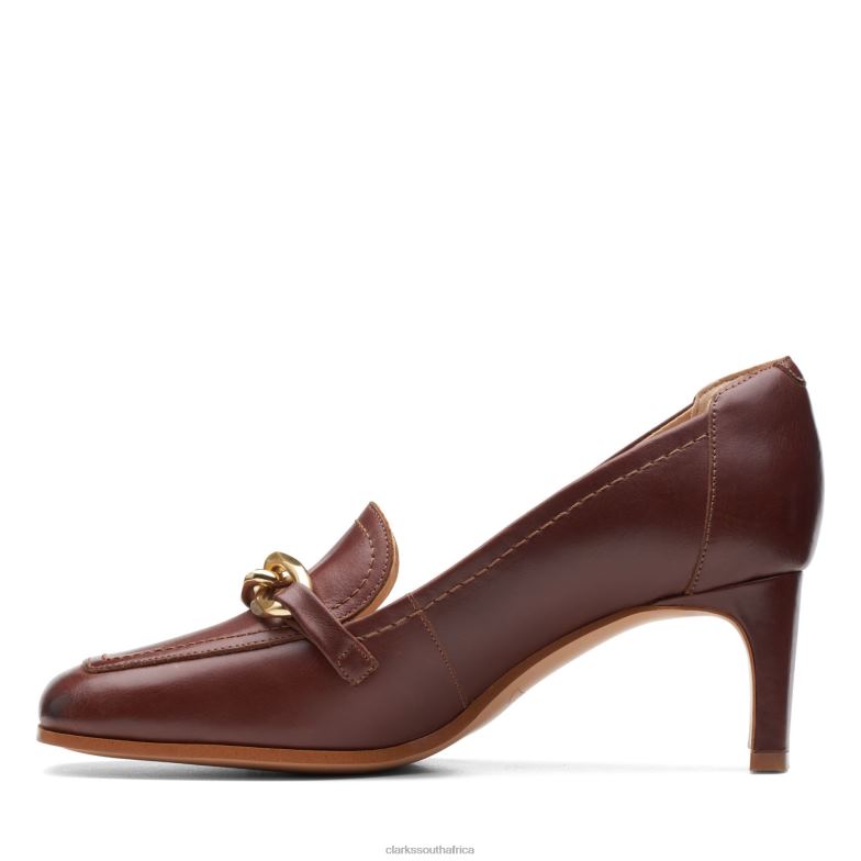 British Tan Lea Seren 55 Trim Clarks 840403044 Women Clarks British Tan Lea