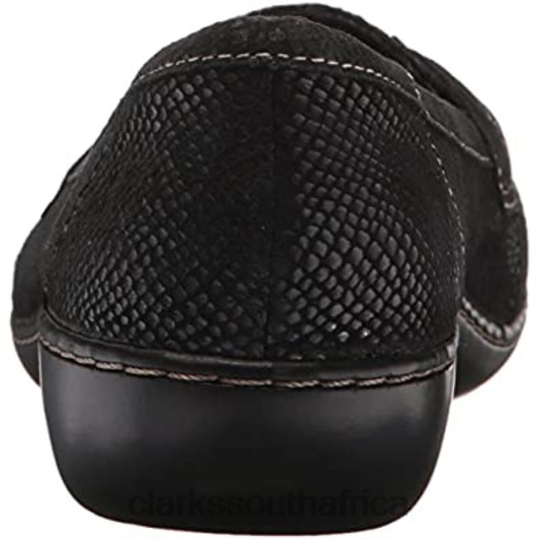 Clarks Black Interest Women's Ashland Bubble Loafer 840401137 Women Clarks Black Interest