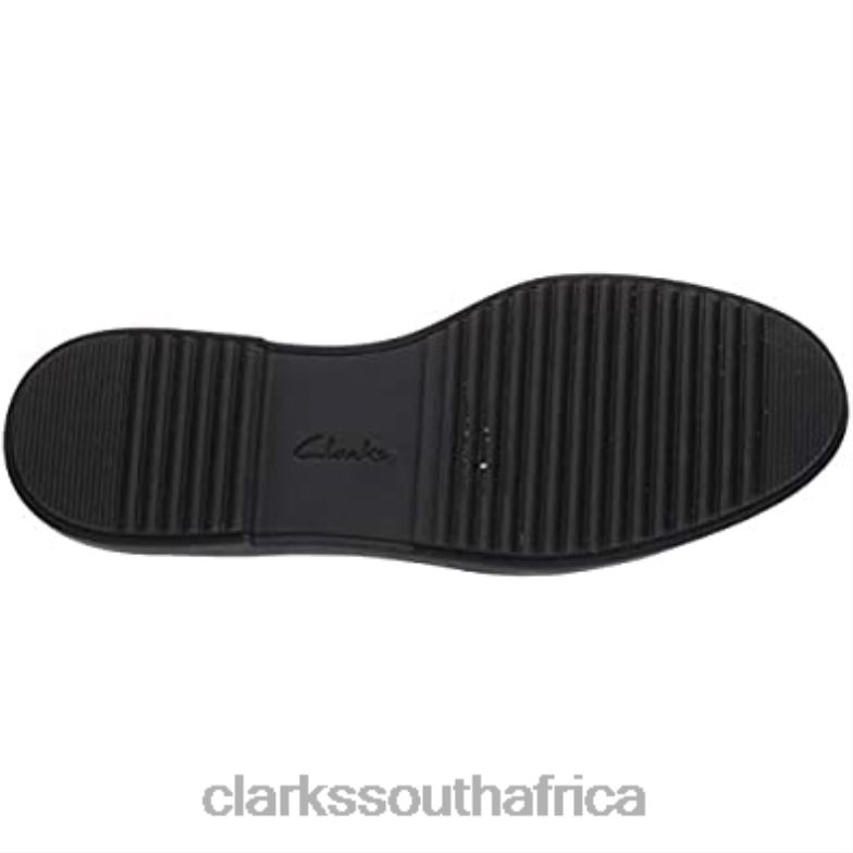 Clarks Black Leather Textile Combi Women's Raisie Arlie Loafer 840401425 Women Clarks Black Leather Textile Combi