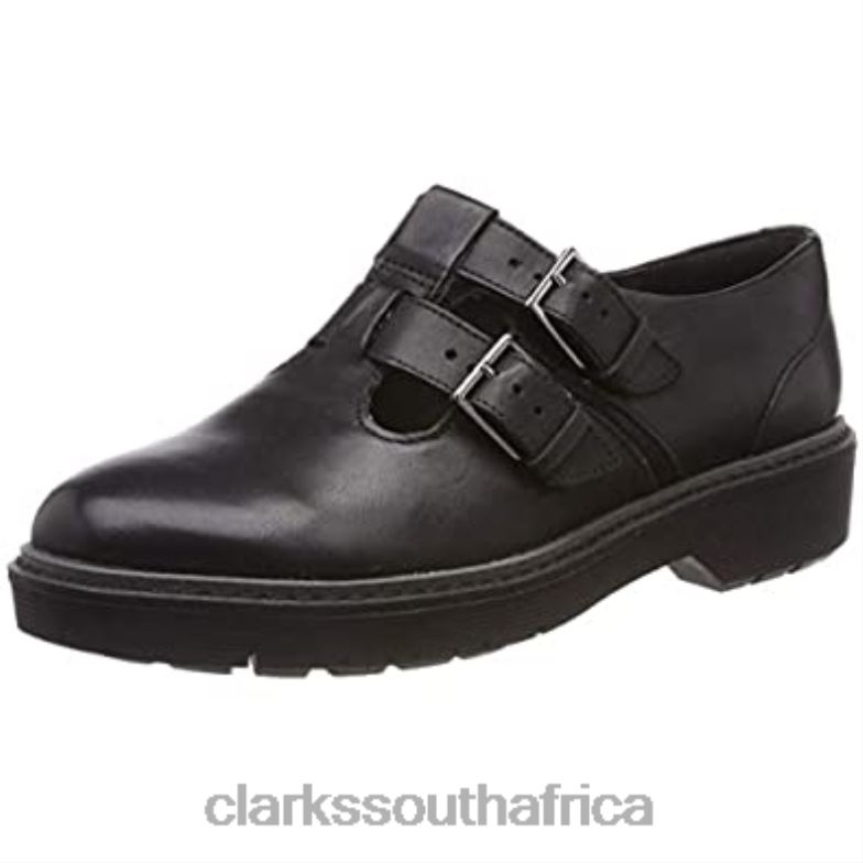 Clarks Black Women's Alexa Agnes Loafers 840401353 Women Clarks Black Leather