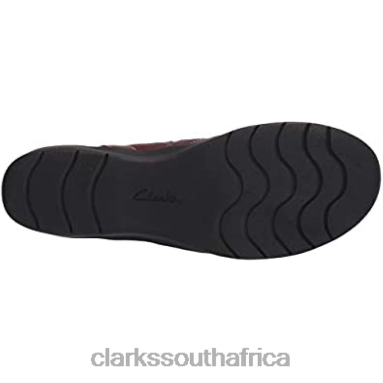 Clarks Mahoga Ny Leather Women's Cheyn Tulip Loafer 840402833 Women Clarks Mahogany Leather