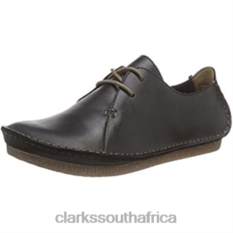 Clarks Women's Janey Mae Loafers Black 840401306 Women Clarks Black Leather