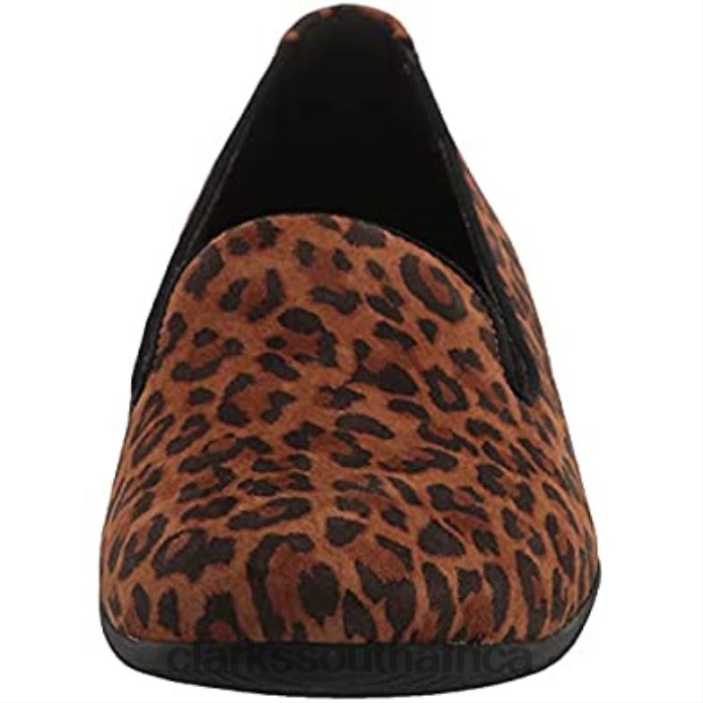 Clarks Women's Sara Poppy Loafer Leopard Print 840401570 Women Clarks Leopard Print