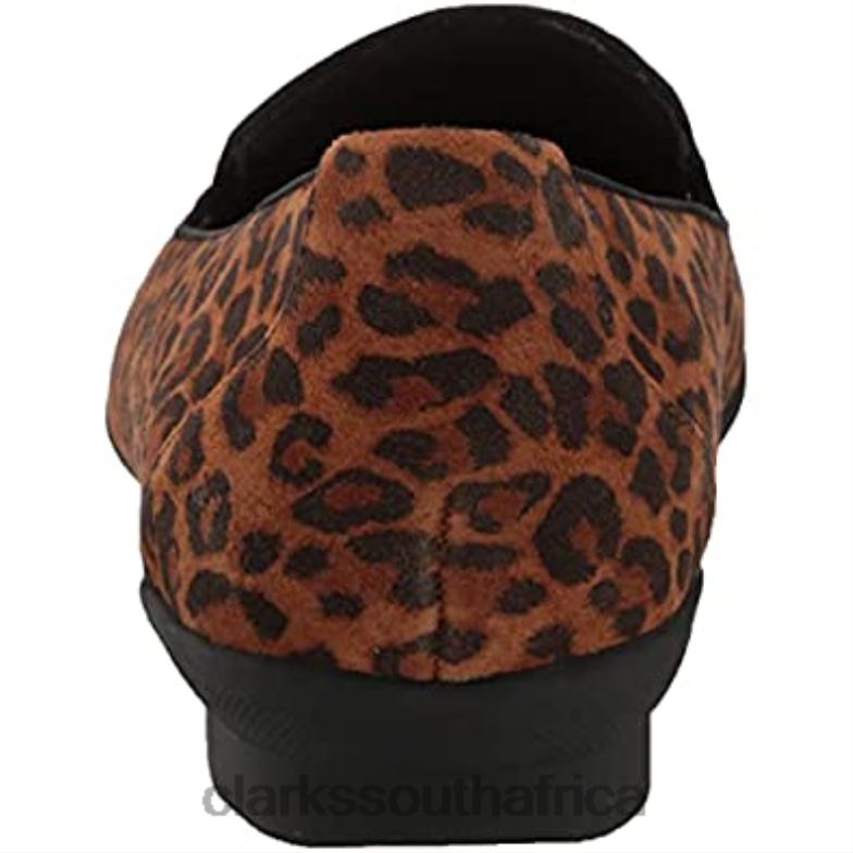 Clarks Women's Sara Poppy Loafer Leopard Print 840401570 Women Clarks Leopard Print