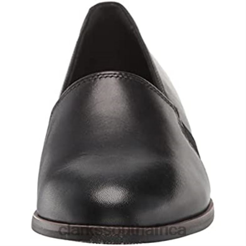 Clarks Women's Trish Diva Loafer Black Leather 840401322 Women Clarks Black Leather