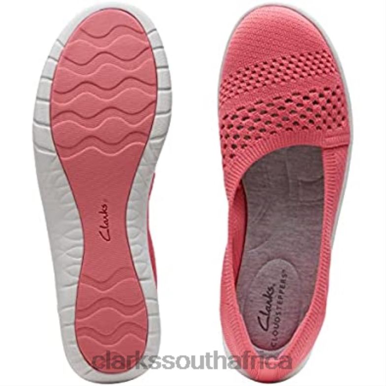 Coral Knit Clarks Women's Adella Moon Loafer 840402115 Women Clarks Coral Knit