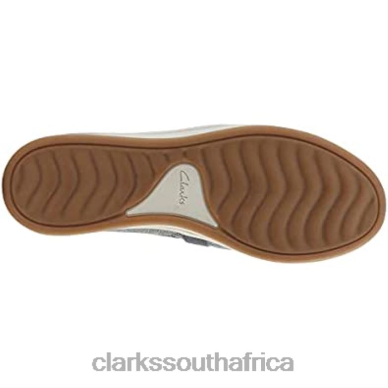 Dark Grey Textile Clarks Women's Breeze Bali Loafer Flat 840402744 Women Clarks