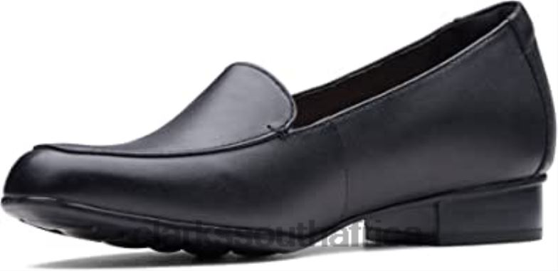 Juliet Lora Women's Loafers Clarks Black 840401061 Women Clarks Black Leather Black Leather