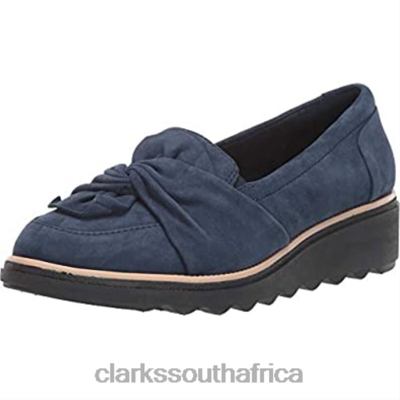 Navy Suede Women's Sharon Dasher Loafer Clarks 84040292 Women Clarks