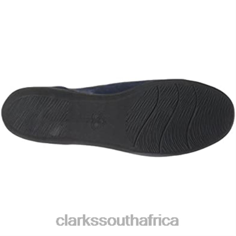 Navy Synthetic Nubuck Clarks Women's Ayla Band Loafer 840401600 Women Clarks Navy Synthetic Nubuck