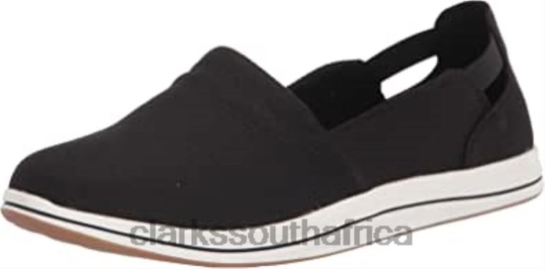 Women's Breeze Step Loafer Clarks Black Canvas 840402077 Women Clarks
