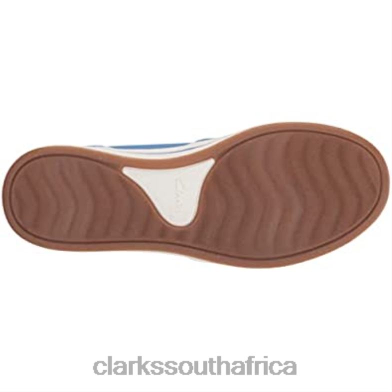 Women's Breeze Step Loafer Clarks Blue Canvas 840401047 Women Clarks Blue Canvas