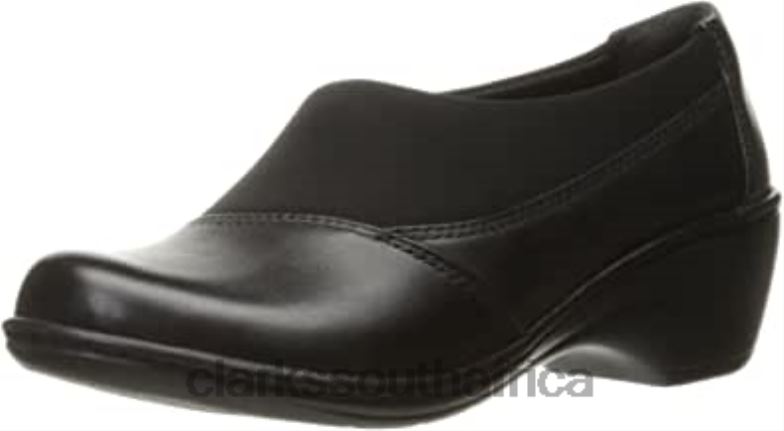 Women's Channing Enna Slip-On Loafer Black Clarks 84040420 Women Clarks
