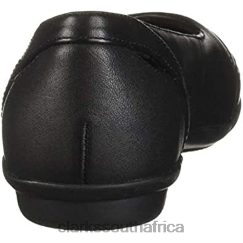 Women's Gracelmaze Loafer Flat Clarks Black Leather 840401485 Women Clarks