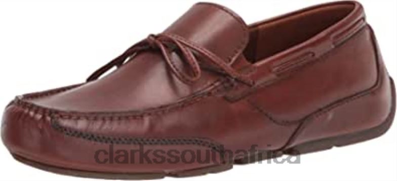 Women's Markman Lace Loafer Dark Tan Leather Clarks 840402214 Women Clarks Dark Tan Leather