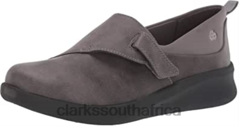 Women's Sillian 20 Ease Loafer Grey Synthetic Clarks 840401286 Women Clarks Grey Synthetic