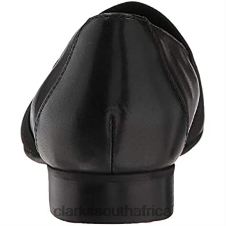 Women's Un Blush Lo Loafer Black Leather Clarks 84040342 Women Clarks Black Leather