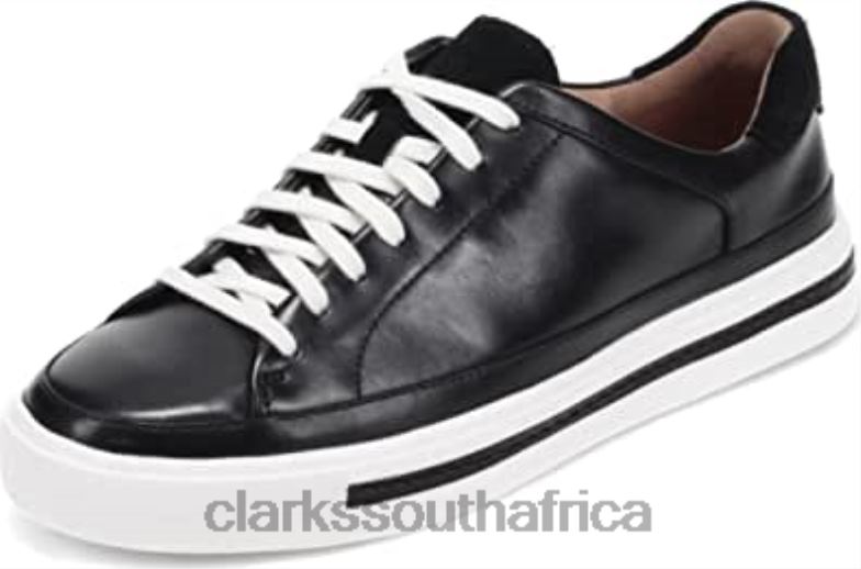 Black Leather Clarks Women's Un Maui Tie Shoe 84040739 Women Clarks Black Leather