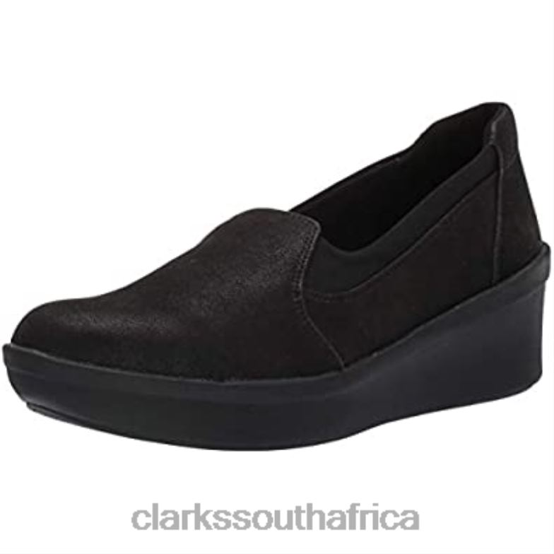 Black Textile Clarks Women's Step Rose Moon Platform 840401120 Women Clarks