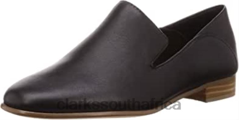 Black Women's Pure Viola_Mocassins Clarks 84040756 Women Clarks Black Leather Black Leather