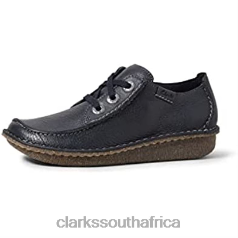 Blue Navy Clarks Women's Fun Ny Dream Lace-Up Shoes 840402163 Women Clarks Blue Navy