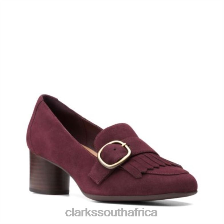Burgundy Suede Clarks Un Cosmo Go 840404027 Women Clarks Burgundy Suede