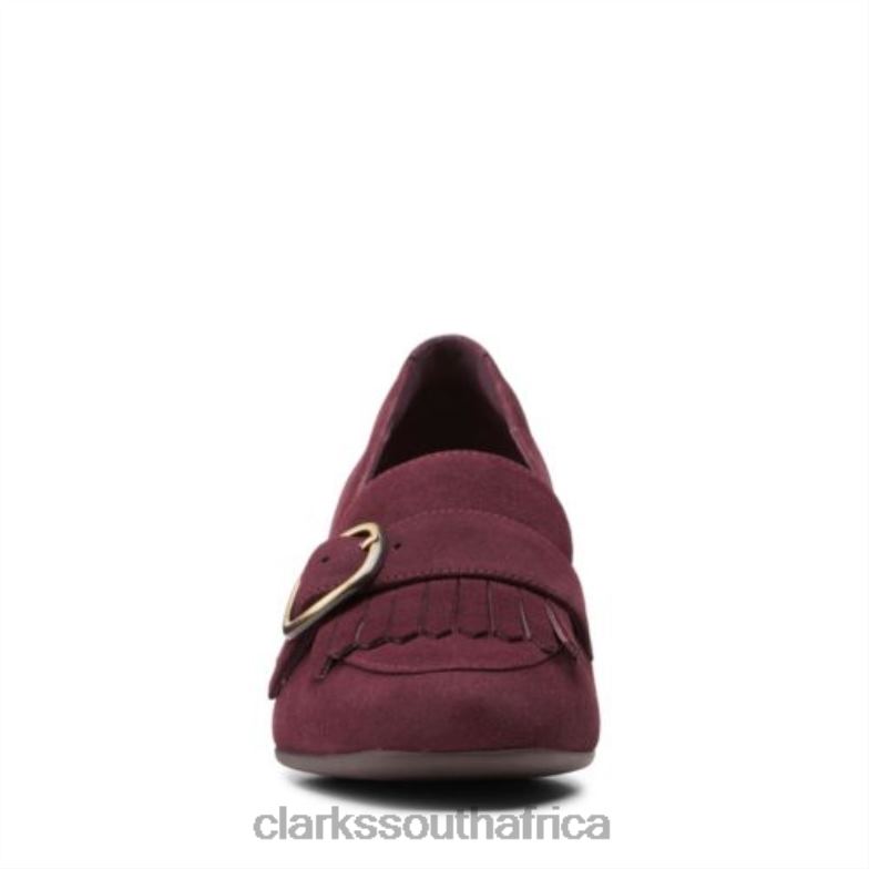 Burgundy Suede Clarks Un Cosmo Go 840404027 Women Clarks Burgundy Suede