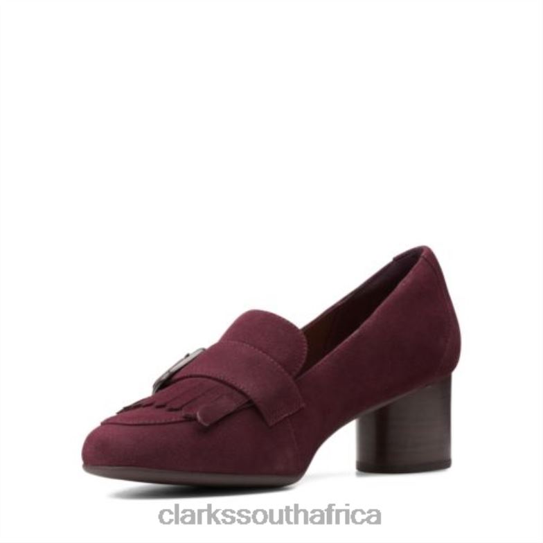 Burgundy Suede Clarks Un Cosmo Go 840404027 Women Clarks Burgundy Suede