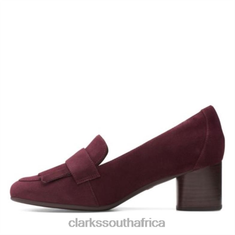 Burgundy Suede Clarks Un Cosmo Go 840404027 Women Clarks Burgundy Suede