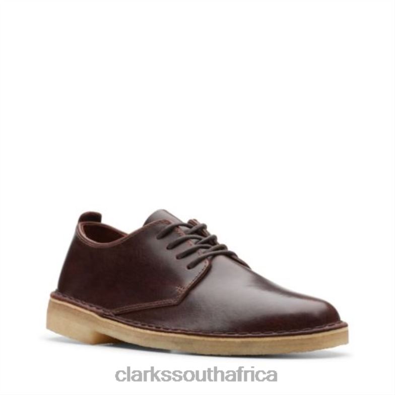 Clarks Chestnut Leather Desert London 840404001 Women Clarks Chestnut Leather