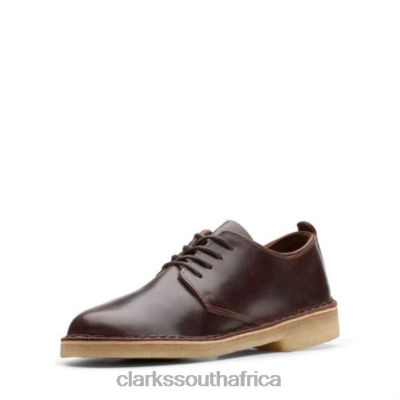 Clarks Chestnut Leather Desert London 840404001 Women Clarks Chestnut Leather