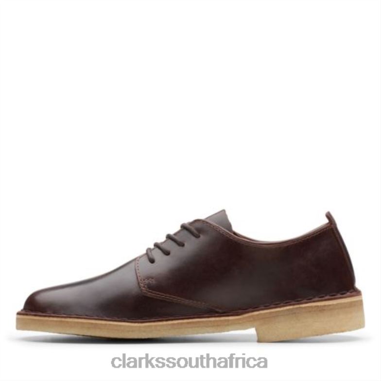 Clarks Chestnut Leather Desert London 840404001 Women Clarks Chestnut Leather