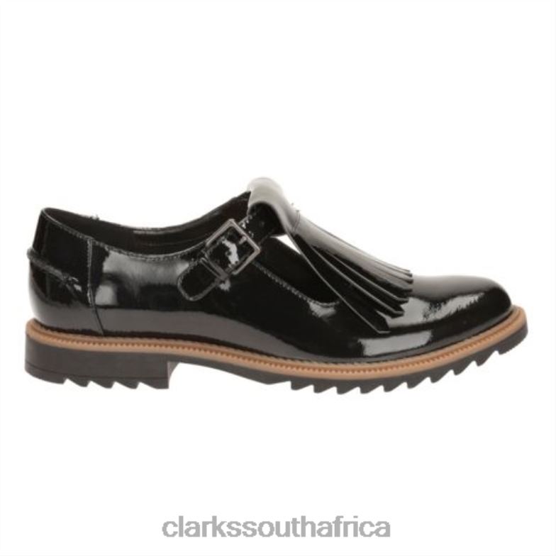 Clarks Griff Mia Black Patent 840403882 Women Clarks Black Patent