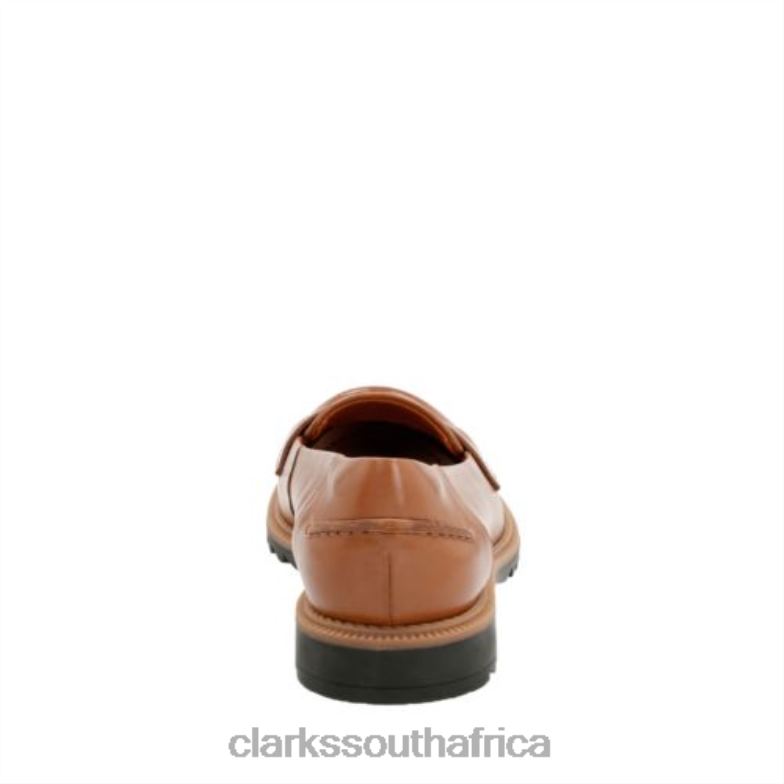 Clarks Griff Milly Tan Leather 840403874 Women Clarks Tan Leather