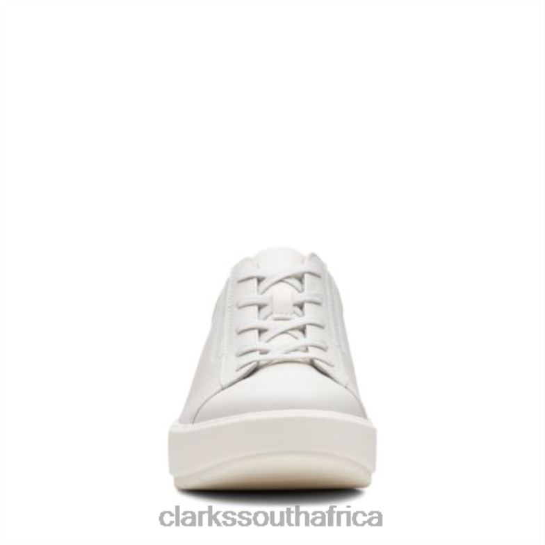 Clarks Layton Lace White Leather 840403898 Women Clarks White Leather