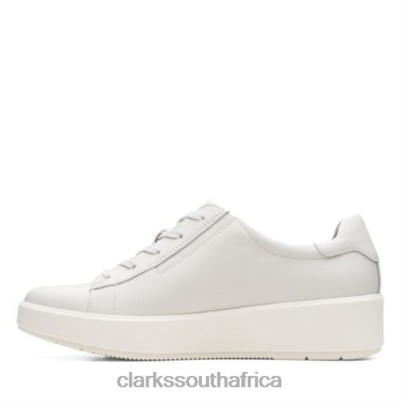 Clarks Layton Lace White Leather 840403898 Women Clarks White Leather