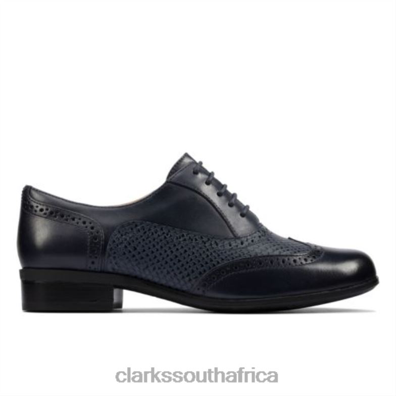 Clarks Navy Combi Leather Hamble Oak 840403921 Women Clarks Navy Combi Leather