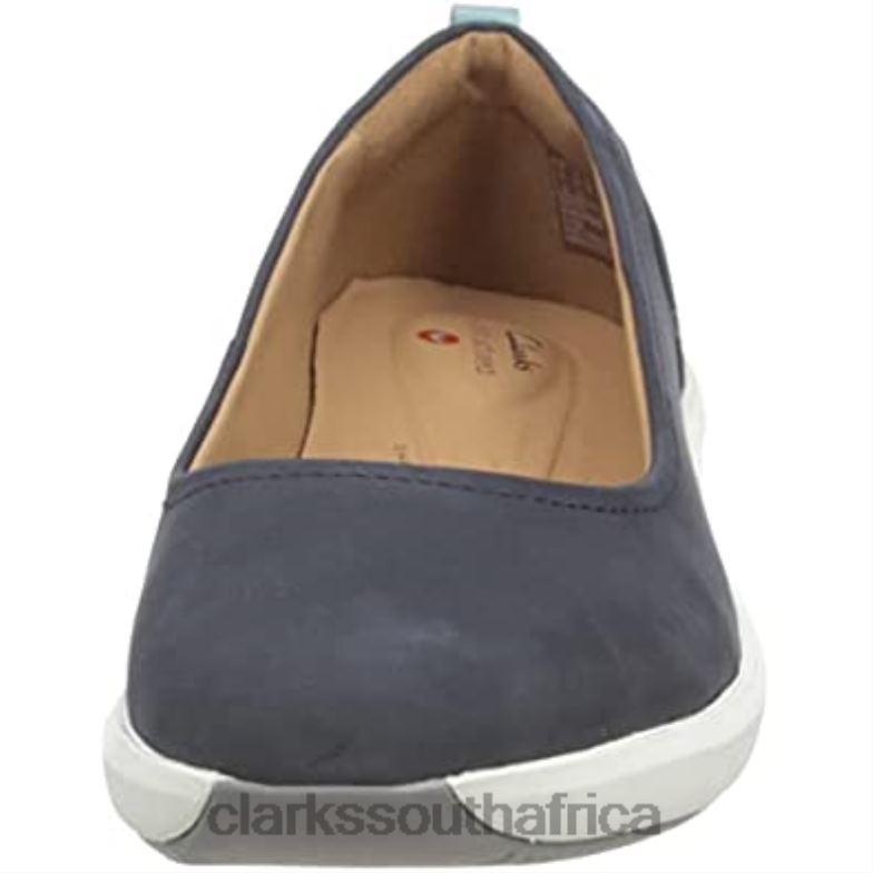 Clarks Navy Nubuck Women's Un Rio Vibe Mule 84040793 Women Clarks Navy Nubuck