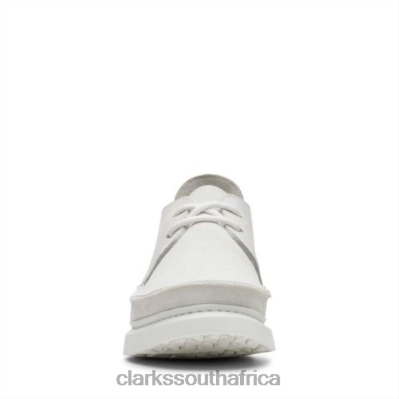 Clarks Seven White Suede 840404002 Women Clarks White Suede