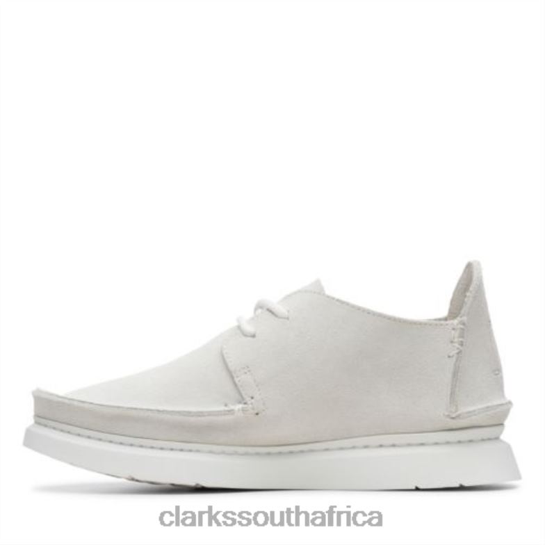 Clarks Seven White Suede 840404002 Women Clarks White Suede