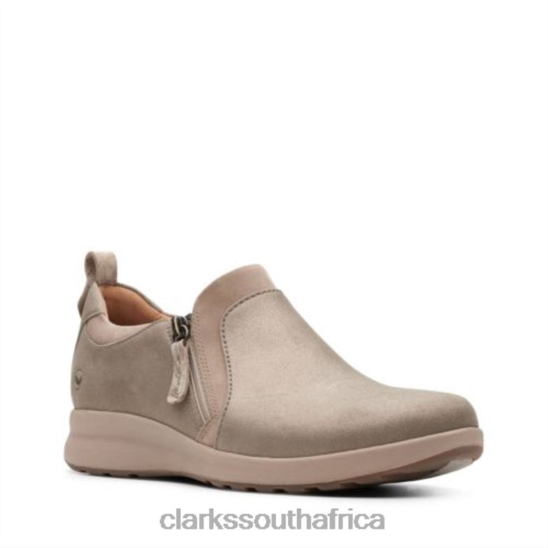 Clarks Un Adorn Zip Taupe 840403930 Women Clarks Taupe
