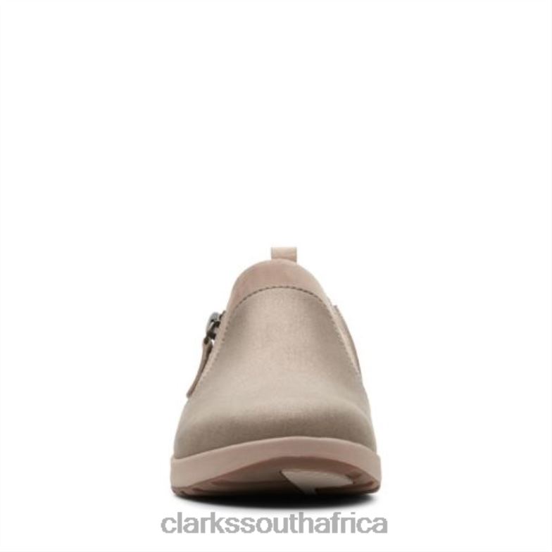 Clarks Un Adorn Zip Taupe 840403930 Women Clarks Taupe
