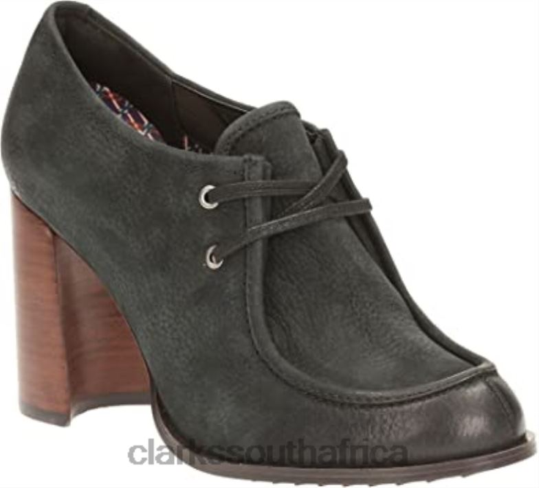 Clarks Women's Shoe Cass Day Black Nubuck 840402939 Women Clarks