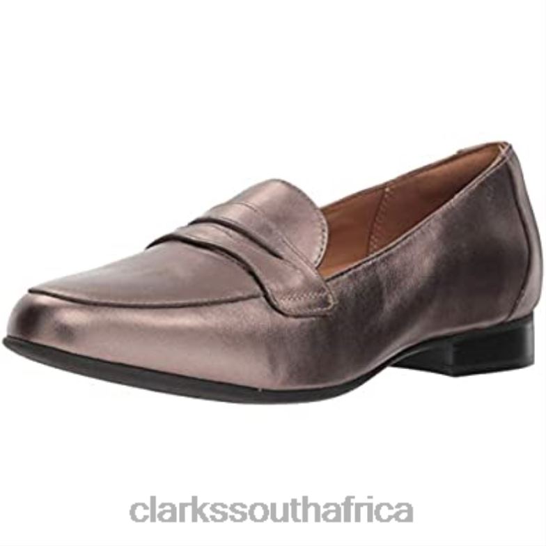 Clarks Women's Un Blush Go Pebble Metallic Leather 840401179 Women Clarks