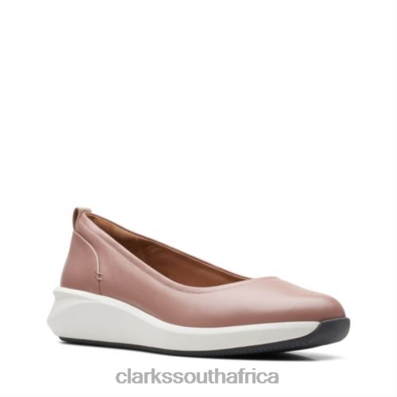 Dusty Pink Leather Clarks Un Rio Vibe 840403947 Women Clarks Dusty Pink Leather