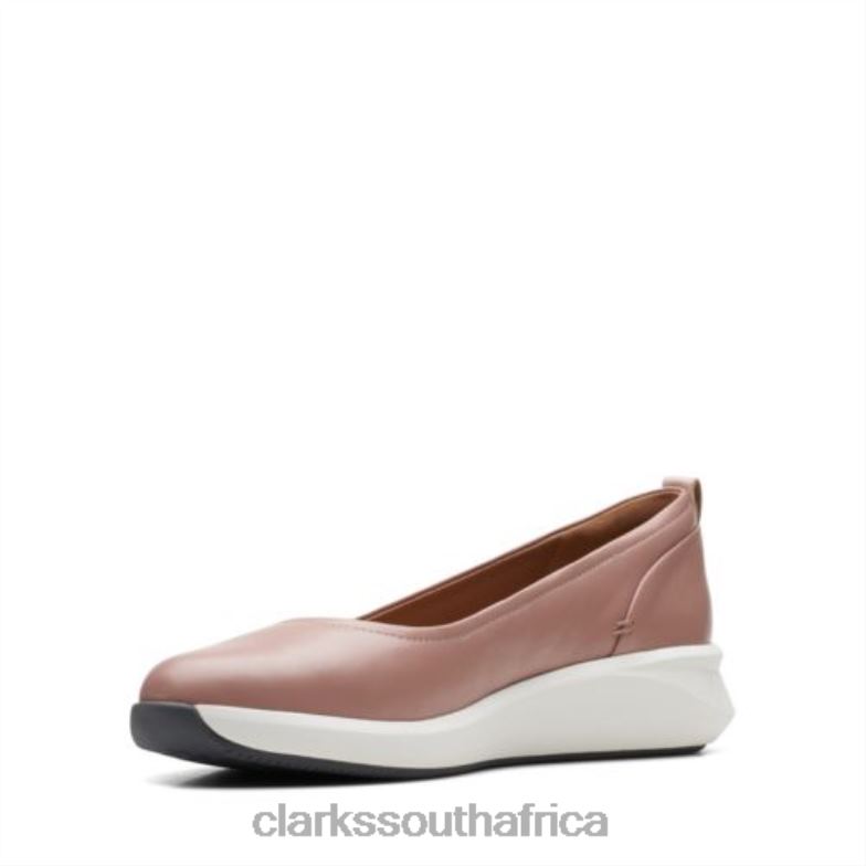 Dusty Pink Leather Clarks Un Rio Vibe 840403947 Women Clarks Dusty Pink Leather