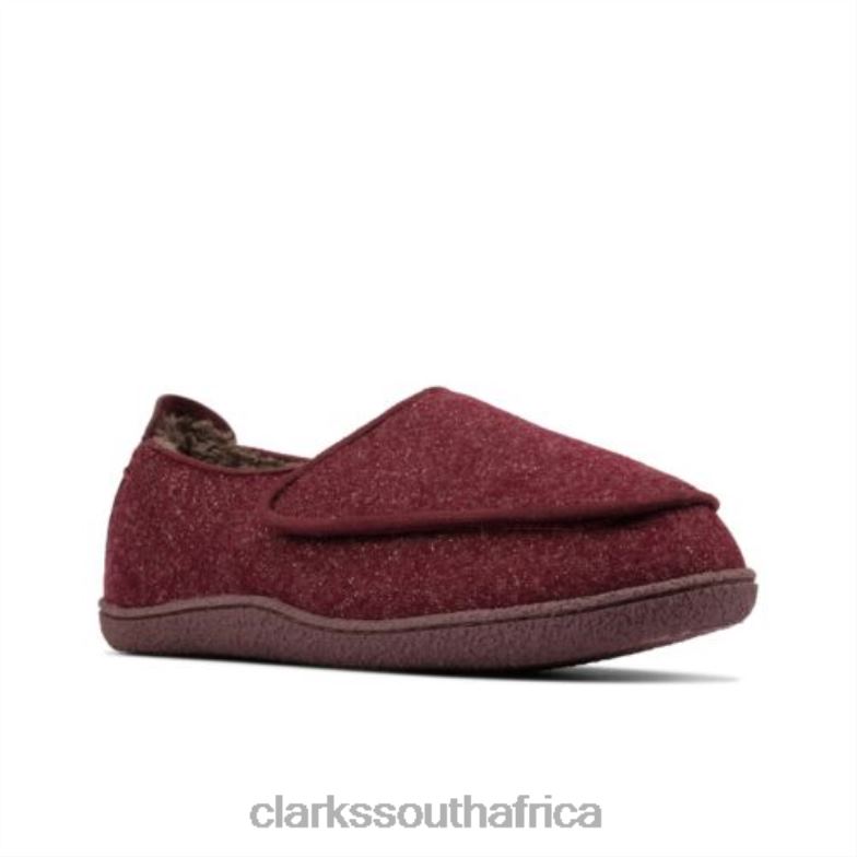 Home Charm Clarks Burgundy Intrest 840403895 Women Clarks Burgundy Intrest